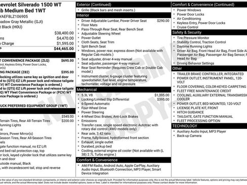 Used 2020 Chevrolet Silverado 1500 W/T w/ WT Fleet Convenience Package AWD/4WD image 3