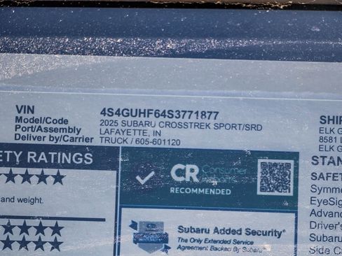 New 2025 Subaru Crosstrek 2.5i Sport image 28