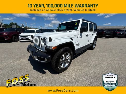Used 2021 Jeep Wrangler Unlimited Sahara w/ Cold Weather Group AWD/4WD image 1