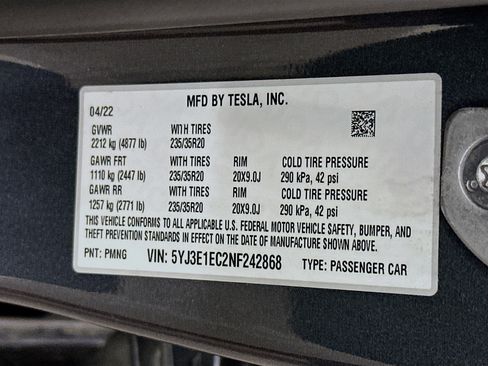 Used 2022 Tesla Model 3 Performance AWD/4WD image 12