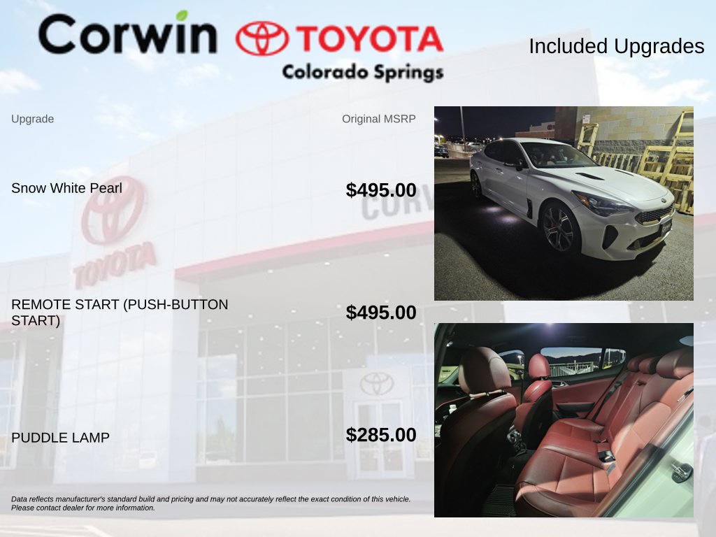 Used 2020 Kia Stinger GT AWD/4WD image 8