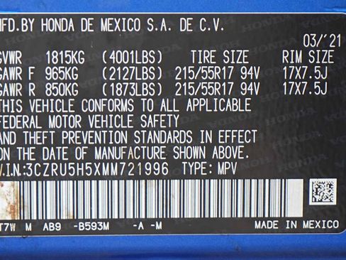 Used 2021 Honda HR-V EX image 30
