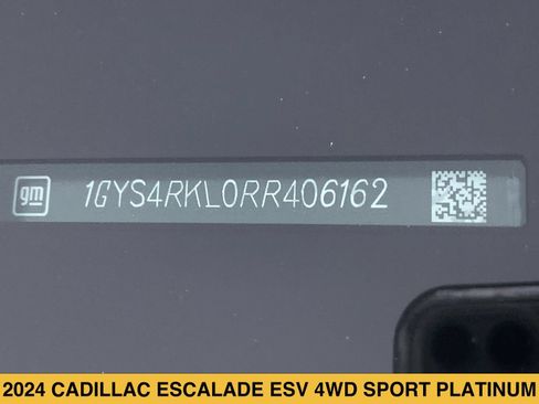 Certified 2024 Cadillac Escalade ESV Sport Platinum w/ LPO, ONYX Package AWD/4WD image 17