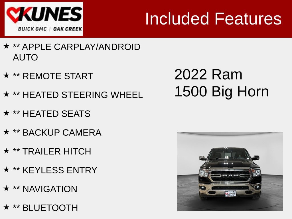 Used 2022 RAM 1500 Big Horn AWD/4WD image 2