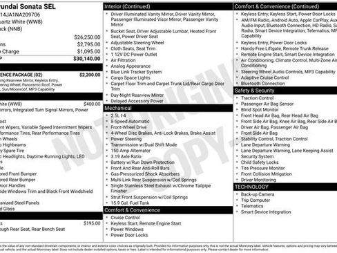 Used 2022 Hyundai Sonata SEL w/ Convenience Package FWD image 12