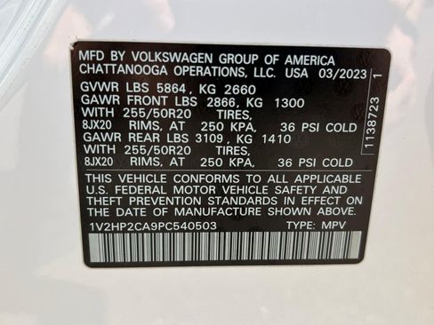 Used 2023 Volkswagen Atlas SE w/ Black Wheel Package AWD/4WD image 31