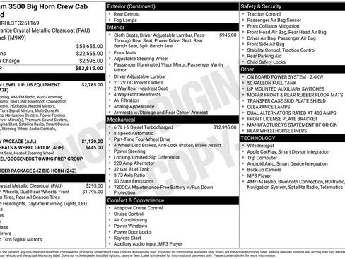 New 2026 RAM 3500 Big Horn AWD/4WD image 5
