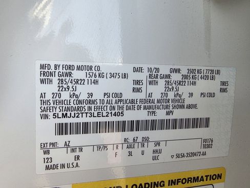 Used 2020 Lincoln Navigator Black Label w/ Cargo Convenience Package image 35