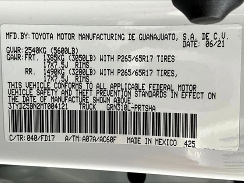 Certified 2021 Toyota Tacoma TRD Sport AWD/4WD image 35