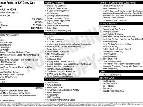 Certified 2025 Nissan Frontier SV RWD image 48