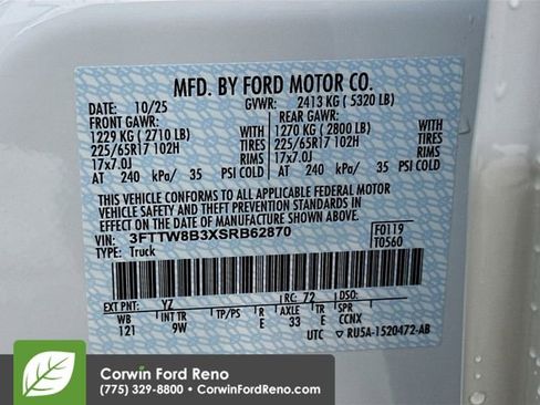 New 2025 Ford Maverick XL w/ Equipment Group 101A image 32