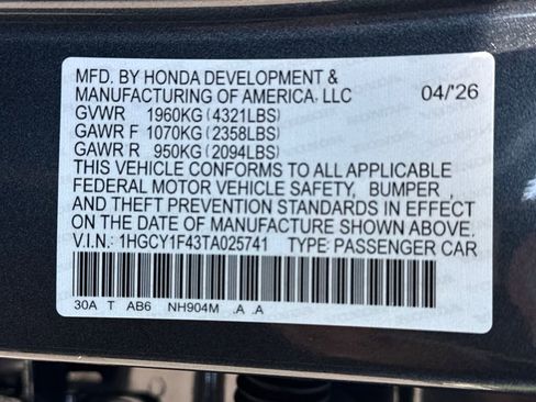 New 2026 Honda Accord SE image 26