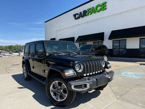 Used 2018 Jeep Wrangler Unlimited Sahara w/ LED Lighting Group AWD/4WD image 1