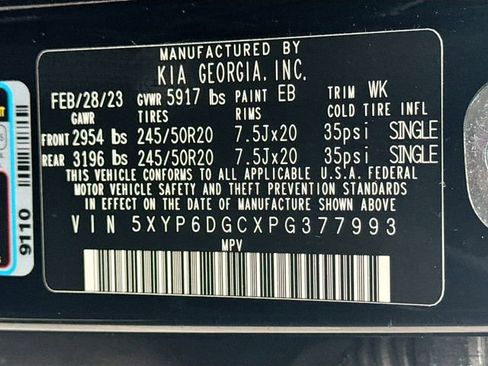 Certified 2023 Kia Telluride S w/ S Sunroof Package image 37