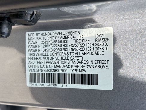 Used 2022 Honda Pilot Sport image 18