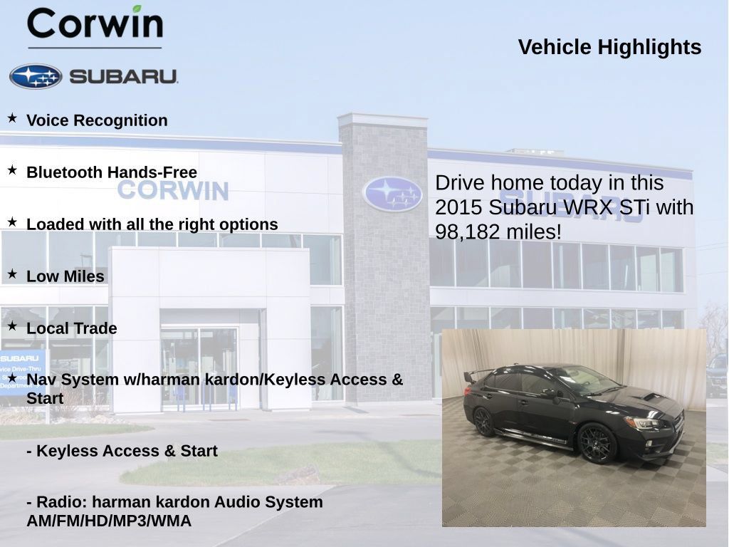 Used 2015 Subaru WRX STI AWD/4WD image 6