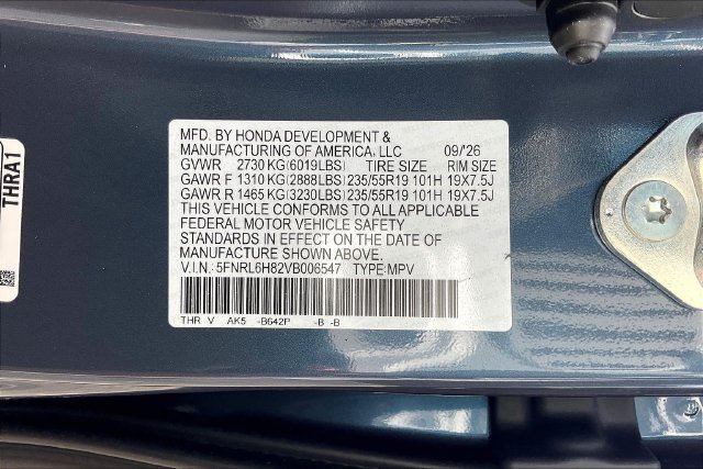 New 2027 Honda Odyssey Touring image 8
