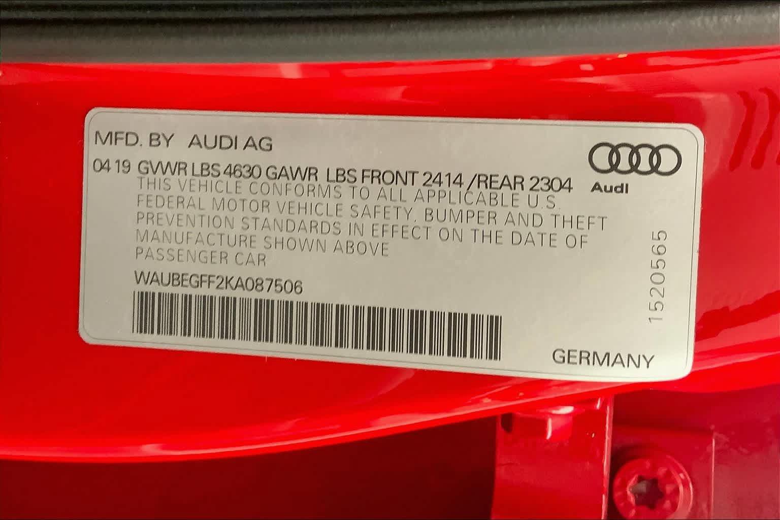 Used 2019 Audi A3 2.0T Premium w/ Convenience Package AWD/4WD image 33