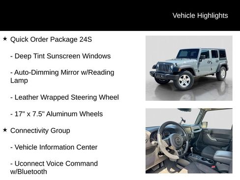 Used 2015 Jeep Wrangler Unlimited Sport w/ Quick Order Package 24S AWD/4WD image 6