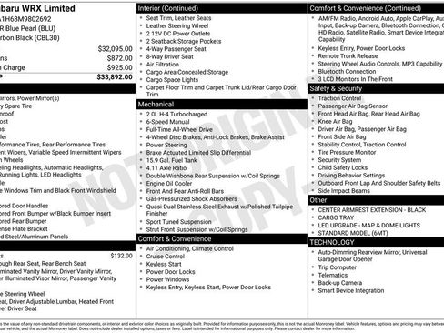 Used 2021 Subaru WRX Limited image 30