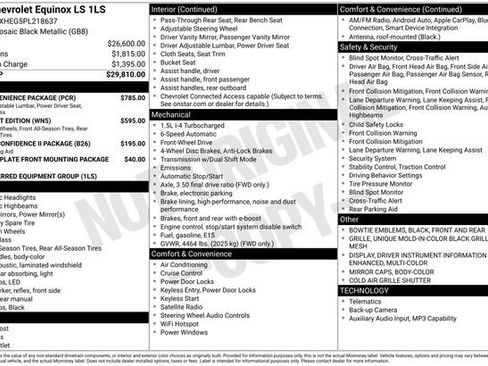 Certified 2023 Chevrolet Equinox LS w/ LS Convenience Package image 20