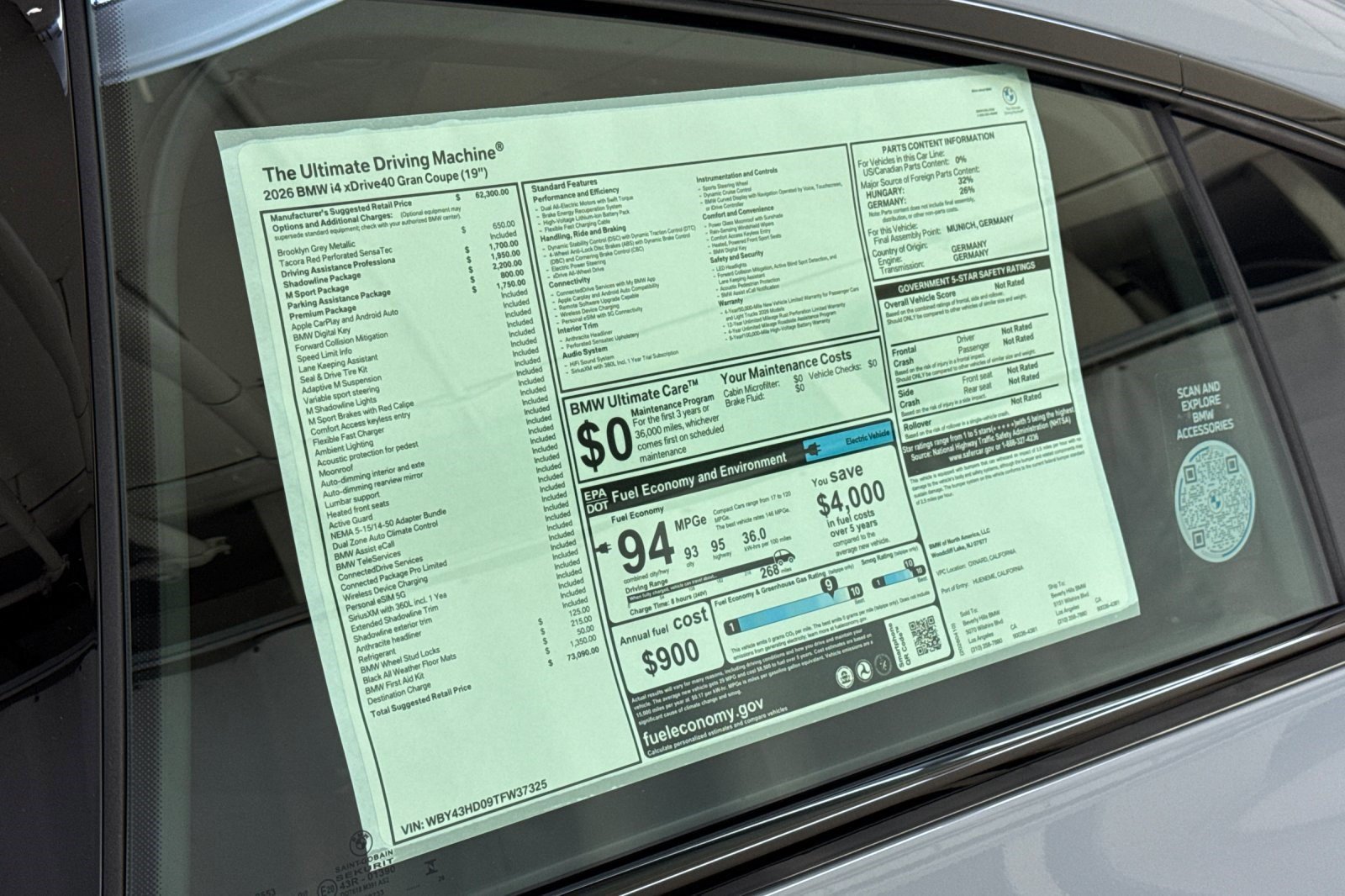 Used 2026 BMW i4 xDrive40i w/ M Sport Package AWD/4WD image 29