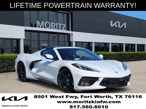 Used 2021 Chevrolet Corvette Stingray Preferred Cpe w/ Engine Appearance Package RWD image 1