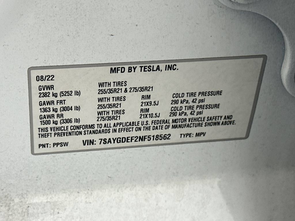 Used 2022 Tesla Model Y Performance AWD/4WD image 9