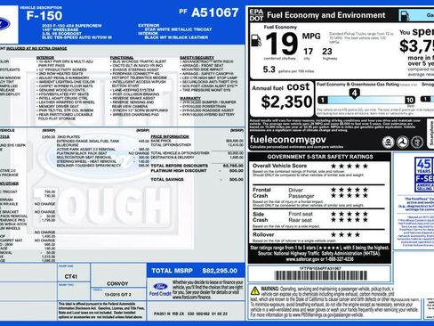 Used 2023 Ford F150 Platinum w/ Equipment Group 701A High image 3