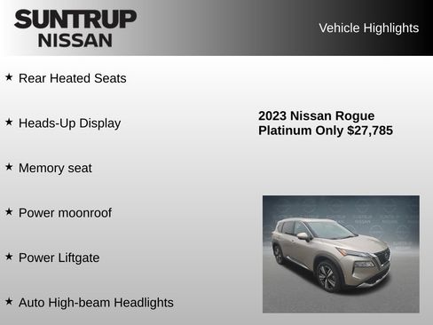 Used 2023 Nissan Rogue Platinum w/ Platinum Premium Package AWD/4WD image 16