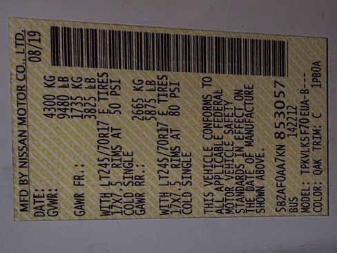 Used 2019 Nissan NV 3500 SL image 37