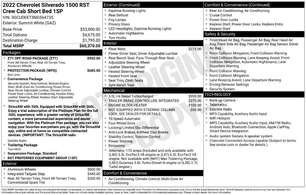 Used 2022 Chevrolet Silverado 1500 RST w/ Z71 Off-Road Package AWD/4WD image 5
