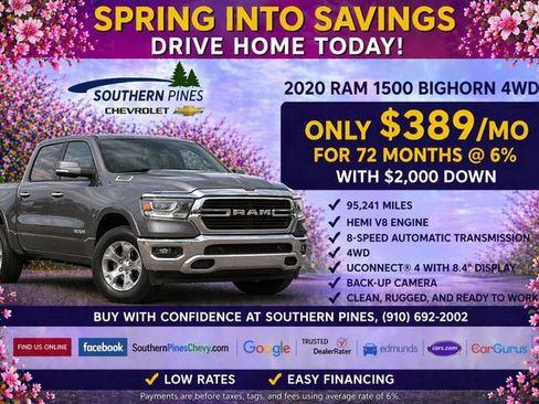 Used 2020 RAM 1500 Big Horn AWD/4WD image 2