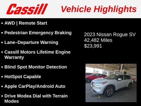 Used 2023 Nissan Rogue SV AWD/4WD image 3