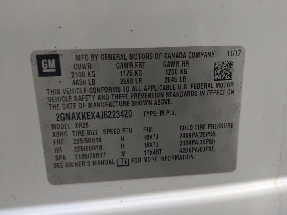 Used 2018 Chevrolet Equinox LT FWD image 33