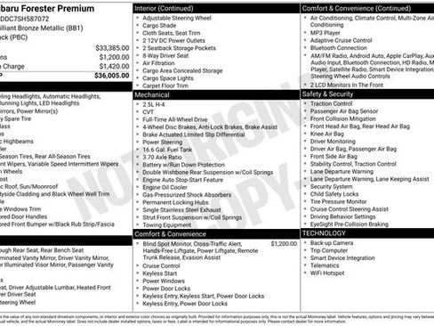 Certified 2025 Subaru Forester Premium AWD/4WD image 5