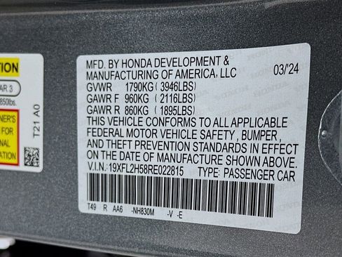 Certified 2024 Honda Civic LX image 29