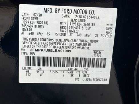 Used 2020 Ford Edge SEL w/ Convenience Package AWD/4WD image 30