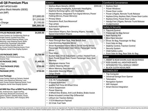 Certified 2023 Audi Q8 Premium Plus w/ Premium Plus Package AWD/4WD image 44