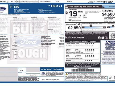 Used 2024 Ford F150 XLT w/ Equipment Group 302A MID AWD/4WD image 16