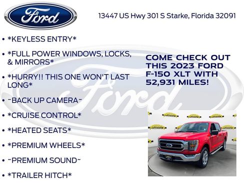 Certified 2023 Ford F150 XLT w/ Equipment Group 302A High AWD/4WD image 12