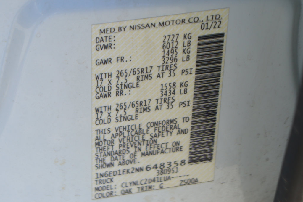 Used 2022 Nissan Frontier SV AWD/4WD image 46