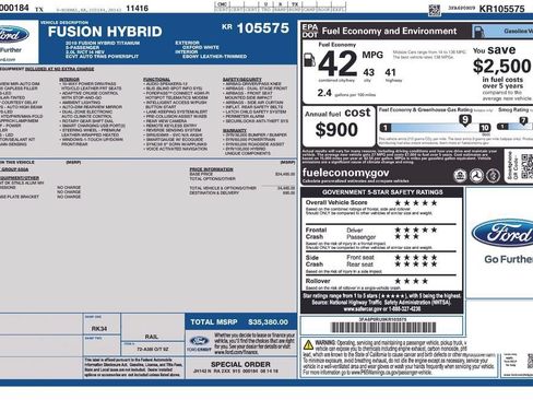 Used 2019 Ford Fusion Titanium FWD image 2