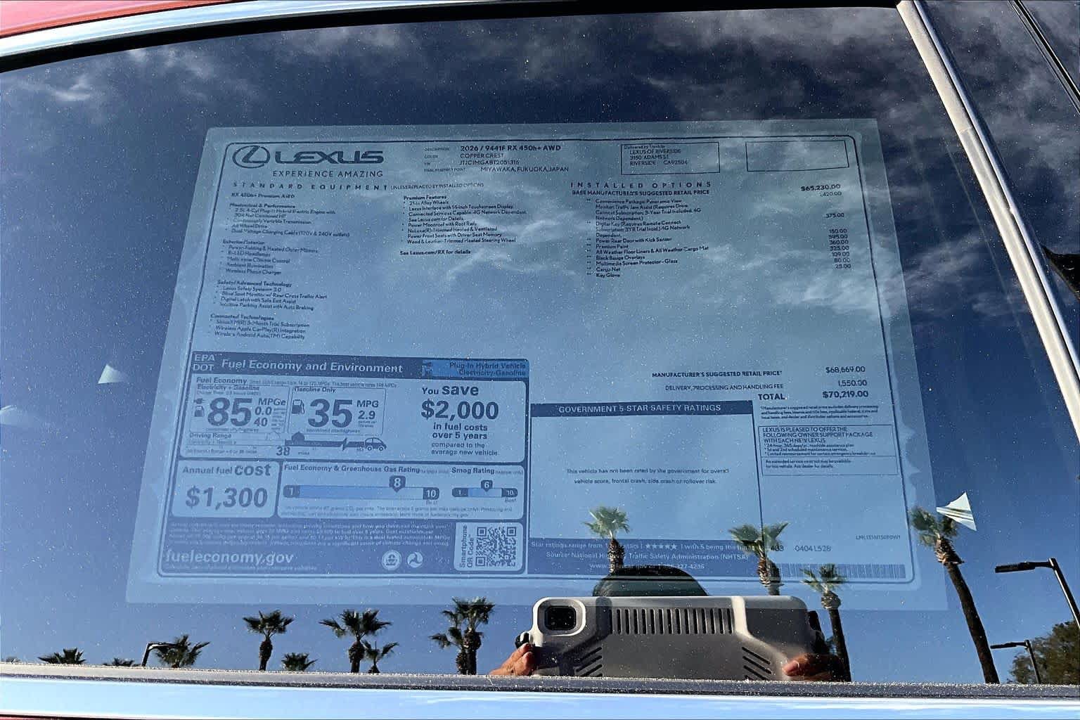 New 2026 Lexus RX 450h AWD w/ Convenience Package image 22