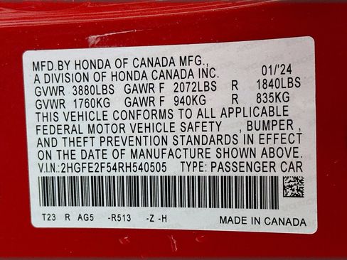 Used 2024 Honda Civic Sport image 12