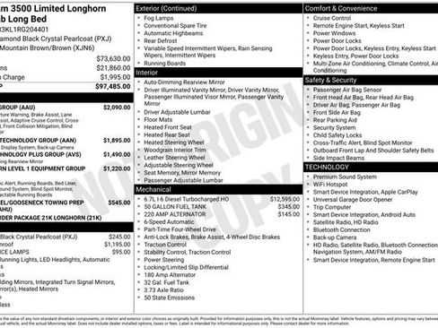 Used 2024 RAM 3500 Limited w/ Safety Group AWD/4WD image 8