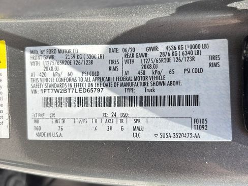 Used 2020 Ford F250 Platinum w/ FX4 Off-Road Package AWD/4WD image 20