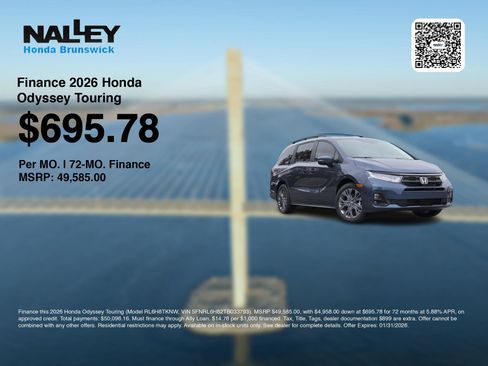 New 2026 Honda Odyssey Touring image 7