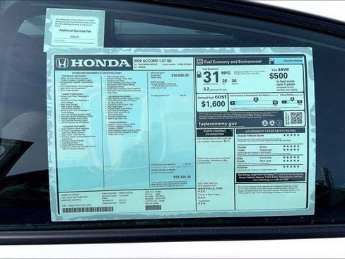 New 2026 Honda Accord SE image 19