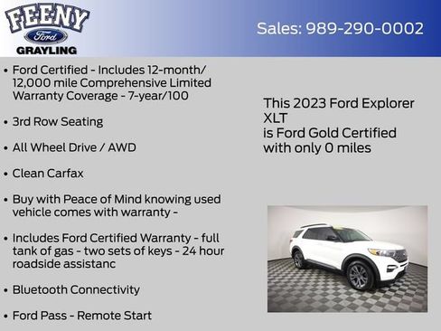 Used 2023 Ford Explorer XLT w/ XLT Sport Appearance Package AWD/4WD image 5